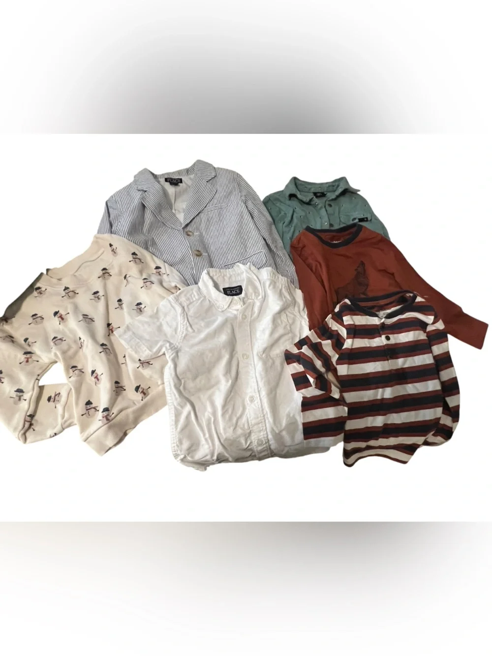 Boys 6 Piece Lot -Size 4T Children’s Place, Tommy Bahama, Carters Organics